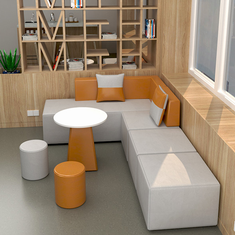Creative Office Sofa Training Institution Lounge Sofa Reception room Hospitality Area Sofa Tea Table Combo-Taobao