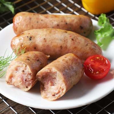 20根！火山石烤肠黑胡椒纯肉肠2斤