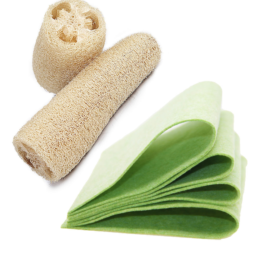 Vegetable fiber Baise cloth silk melon rag speed dry bacteriostatic de-oil dishwashing brush pot not stained with pan liner