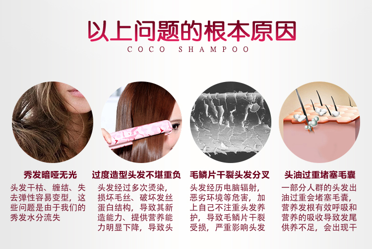 正品coco洗发水护发素沐浴露套装