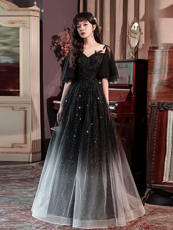 Evening dress, long skirt, plus size