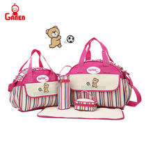 New striped cable-cross mommy bag multifunction large capacity to be born with baby and baby bag mommy bag hand