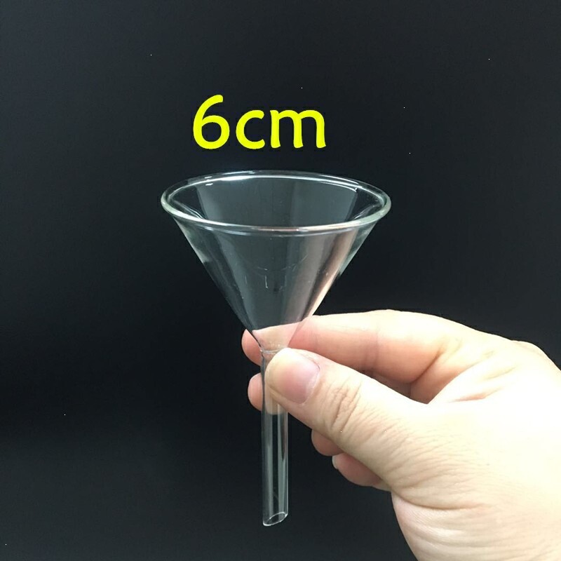Short neck glass funnel 30mm 40mm 50mm 60mm 75mm 90mm