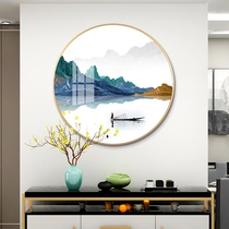 Light Extravagant Living Room Decoration Painting Nordic Elk Deer Sofa Background Wall Round Creative Chinese Atmosphere Xuanguan Restaurant Hanging Painting