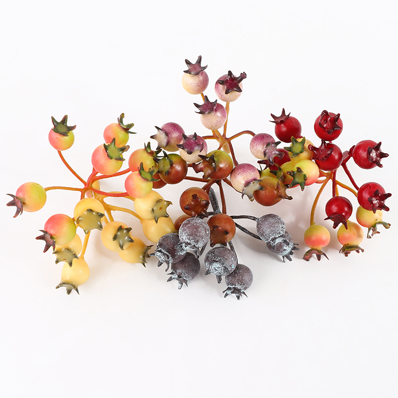 Simulation of seven foam pomegranate berries diy hand - wreath headdress materials home decorated Christmas atmosphere accessories