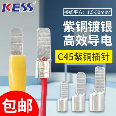 C45 small black clip red copper welded copper terminal C45-1 5 4 6 10 insert DZ47 empty open cold press terminal