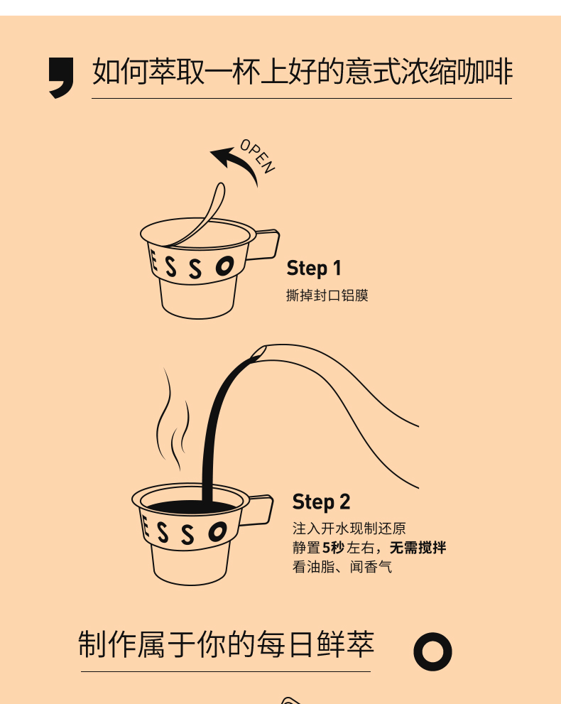 【拍2件】连咖啡意式浓缩咖啡2g*28经典原味