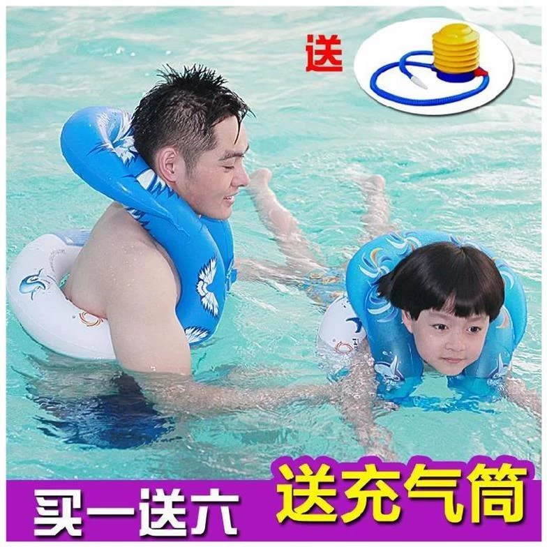 Vòng tập bơi cho bé 2 tuổi, kiểu áo vest, vòng vai cực lớn chống lật, tay tập bơi - Cao su nổi