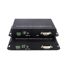 Pinwei 1-way non-compressed real-time DVI optical transceiver with USB fiber optic extender DVI converter fiber optic transceiver to fiber optic ribbon independent audio band 232 single dual fiber LC transmitter 1080P