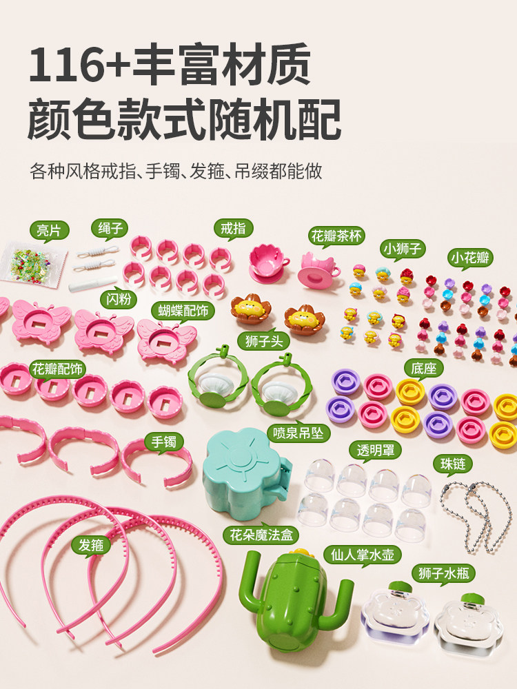 Monet's Secret Garden Handmade Children's DIY Toys Girls' Jewelry Educational 2025 Pretend Play Gift