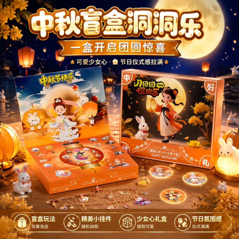 New Mid-Autumn Festival Poke-And-Play Blind Box Surprise Hole-Punching Fun Deluxe Edition for Elementary School Girls Popular Handmade DIY Toy 6 New Mid-Autumn Festival Poke-And-Play Blind Box Surprise Hole-Punching Fun Deluxe Edition for Elementary School Girls Popular Handmade DIY Toy 6
