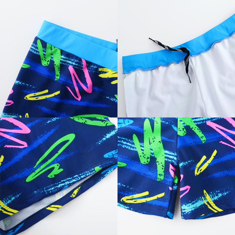 Boxer đồ bơi quần bơi nam quần bơi nam phong cách thời trang đồ bơi hợp thời trang nam tăng béo bộ đồ bơi nam 20 - Nam bơi đầm