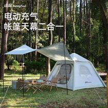 SunnyFeel Outdoor Exquisite Camping Automatic Inflatable Tent Free of Setting Up Rainproof Camp Tent Canopy