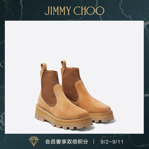 [Скидки в году] Джимми Чу/Клейтон «Пушистые ботинки Martin Boots Chelsea Boots» Женская зима