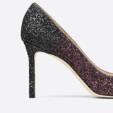 Jimmy Choo/Romy 85 Классический флэш -порошок градиент родиент женский высокие каблуки свадебные обувь