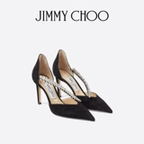 [Ограниченная скидка времени] Jimmy Choo/Bee 85 Ms. Crystal Ribbon Symnarial High Heel Single обувь JC