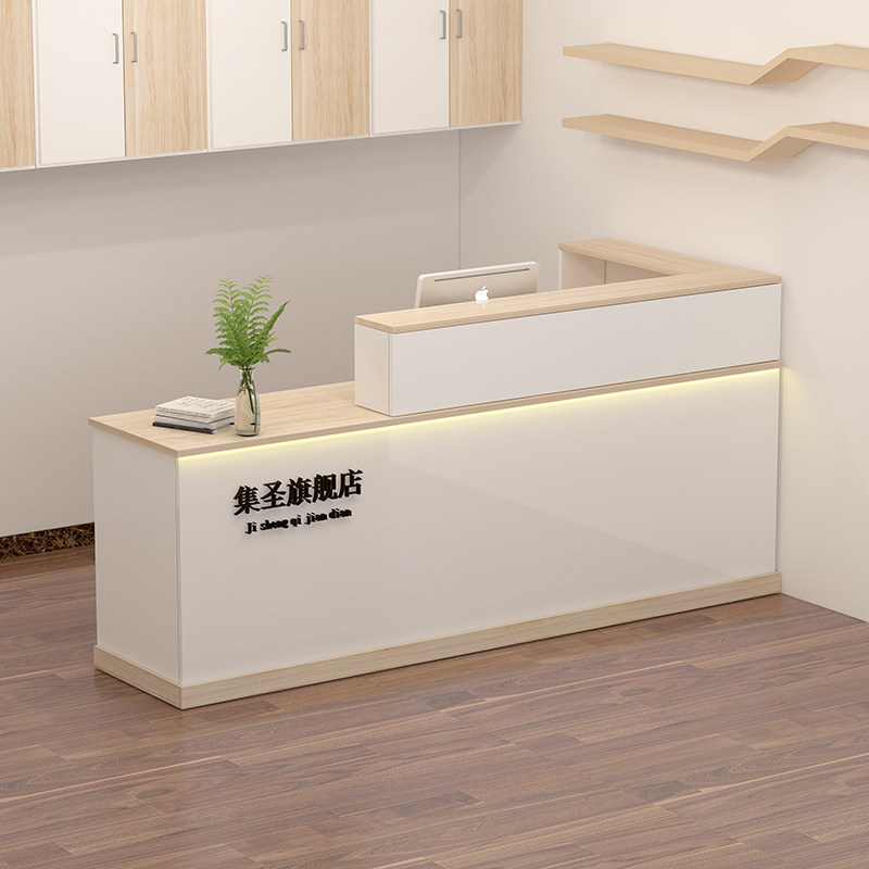 Cashier counter simple modern small mother and baby shop clothing store hotel supermarket bar company front desk reception desk