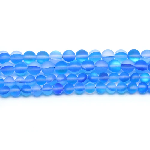 Синие мигающие плетеные бусины ручной работы, агатовые аксессуары, ручка, связать своими руками