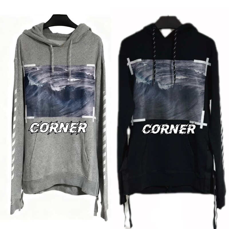 Ow Black Ocean Hoodie Ow Black Ocean Hoodie