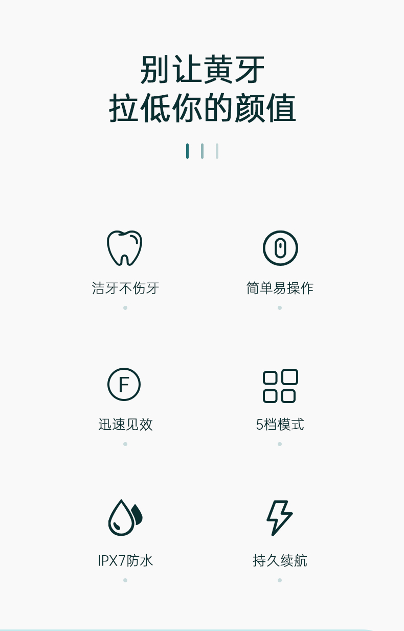 香港直邮 英国 负离子超声波洁牙仪 5档力度 图9