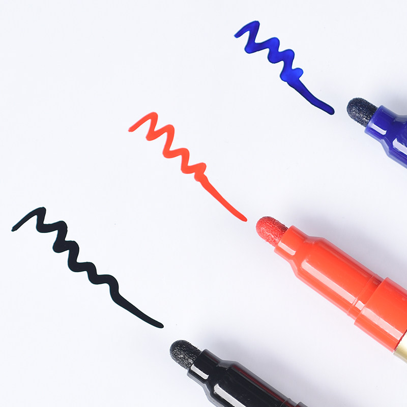 Jinwannian Film-Forming Pen, Dust-Free, Direct Liquid Type, Refillable Ink, Whiteboard Pen, Erasable, Black, Blue, Red, Safe and Non-Toxic