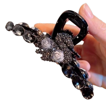 Qiongkang Hair Accessories~Small Flower Shark Clip~High-end Korean Style Exquisite Swan Camellia Clip Large Shark Clip