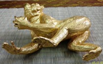 Ktang Gaokao Bronze Ware Zodiac Foodie Birthday Peach Gold Plated Large Sen Filial Piety of Ape Monkey Handicraft