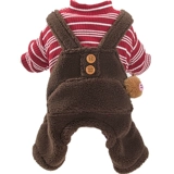 Бархатный комбинезон, демисезонный утепленный пуховик