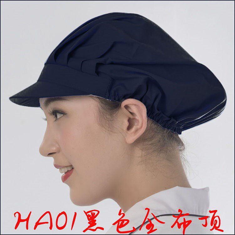 Household kitchen cooking and cooking anti-oil fume anti-hair loss work hat catering chef hat female mesh hat