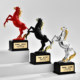 2026 Horse Trophy Creative Year of the Horse Commemorative Trophy Red Black Silver Horse Shape Honor Award Gift