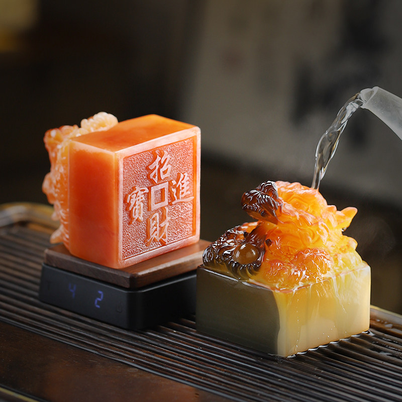 Colour-changing tea spotting piece Chinese dragon-printed tea table tea tray Swaying Pieces Tea Bushes Spoonful Tea Play Utiliti tea with tea art decorations-Taobao