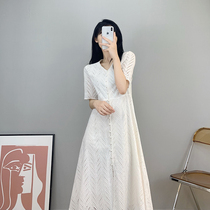 2022 new name yuanfeng white cold light wind womens high end design goddess Fan Lianwear skirt Summer