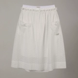 Low Classic Box Юбка 2024 Весна и летняя Новая корейская версия запятой в середине длины юбки