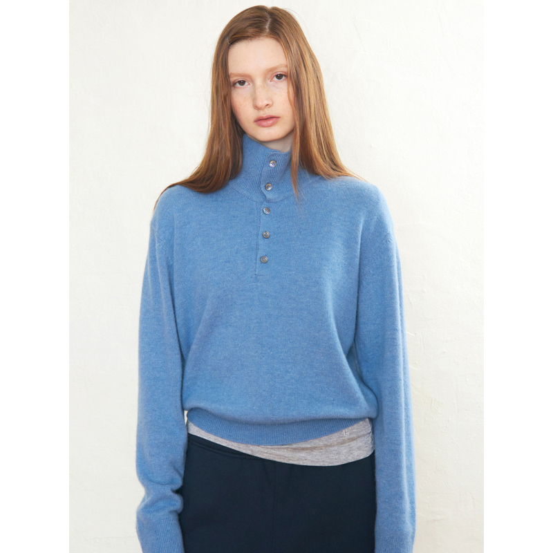 Nothing Written Sweater for Women, Spring New Style, High-End Polo Collar, Petite Wool Knitwear