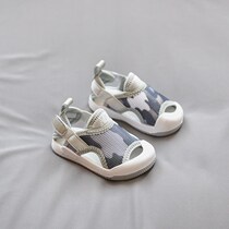 Baby sandals women 0-1-2-one-year-old 3 Summer breathable tennis shoes Soft foots Childrens shoes Baotou Boys shoes