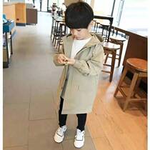 Boys dress coat in autumn new children 2021 new spring boy autumn loose hood boy boy boy boy boy boy boy boy boy boy