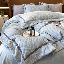 Coral Suede Four Pieces Winter Milk Suede 2021 New Tide Bed Linen Flannel Autumn Winter bed bedding