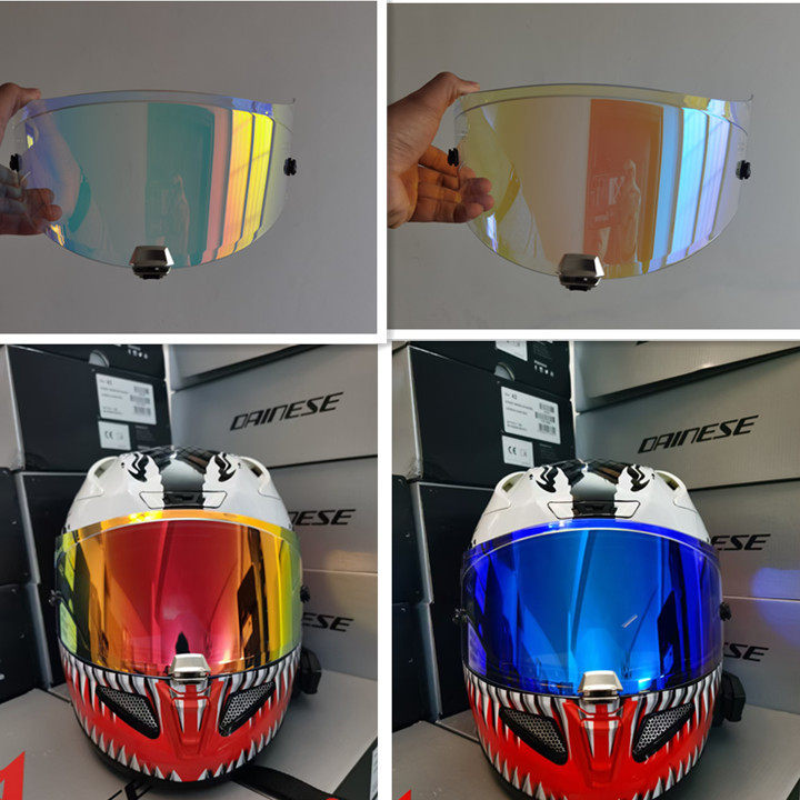 HJC hard hat goggles RPHA11 RPHA70 universal anti-fog sticker venom 2 generation three electroplating silver gold black tea slaughter