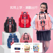 doodoo large capacity lightweight primary school school bag tide British wind Ridge protection load reduction backpack Grade 3 to Grade 6