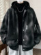 Thick velvet jacket for male teenagers and students in autumn and winter, high-quality trendy jacket to keep out the cold.