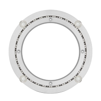 Silent aluminum alloy dining table turntable base large round table bearing marble glass table anti-slip track 44cm