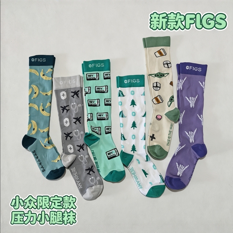 Women's Compression Calf Socks for Running, Sports, and Cycling, Thin Style, Suitable for Export to the Usa