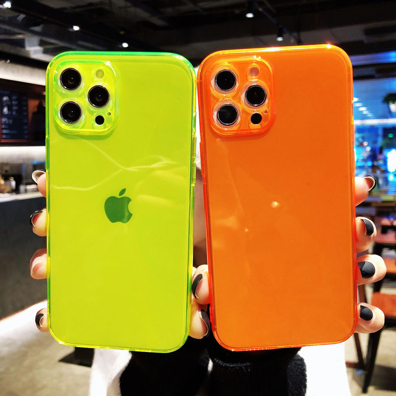 Minimalist Solid Color Phone Case for iPhone 13 Yellow, 14 Orange, 15 Fluorescent Green, 16, 17 Pro Max, Full Lens Protection, Shockproof, 11 Protective Case, 12 Precise Hole Transparent Soft Case, XS Minimalist Solid Color Phone Case for iPhone 13 Yellow, 14 Orange, 15 Fluorescent Green, 16, 17 Pro Max, Full Lens Protection, Shockproof, 11 Protective Case, 12 Precise Hole Transparent Soft Case, XS