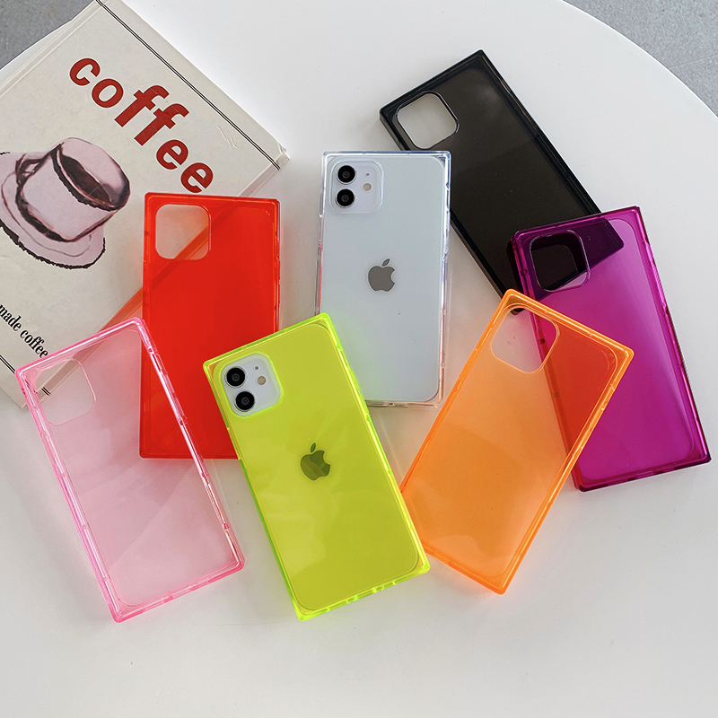 Minimalist Solid Color Fluorescent Color 14 Creative Quirky 15 Square Straight Edge Apple 16 Phone Case Suitable for iPhone 17 Pro Max Personalized Trendy Unisex 12 Anti-Drop Protective Case 13 Transparent Soft Case Minimalist Solid Color Fluorescent Color 14 Creative Quirky 15 Square Straight Edge Apple 16 Phone Case Suitable for iPhone 17 Pro Max Personalized Trendy Unisex 12 Anti-Drop Protective Case 13 Transparent Soft Case