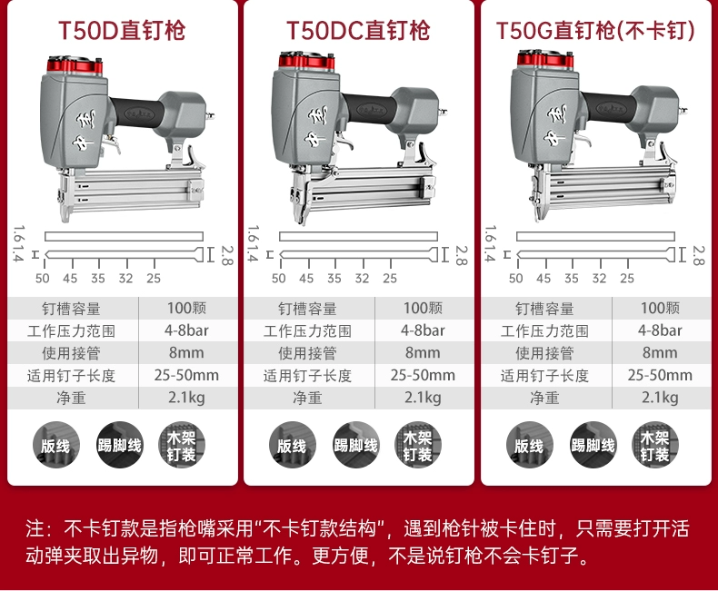 súng băn đinh bê tông Súng bắn đinh không khí Zhongjie bằng khí nén F30 súng bắn đinh thẳng T50 trang trí gỗ súng bắn đinh thép trần muỗi đinh mã súng bắn đinh thép súng hàng súng bắn đinh meite súng bắn đinh tường