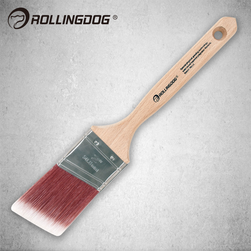 rollingdog ROLLING DOG PHYSICAL GRINDING TIP BEVELLED BRUSH WATERBORNE EMULSION LACQUERED HARD HAIR WIRE BRUSH IMPORT LACQUER