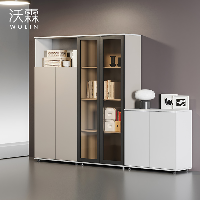 Cabinet Information Cabinet Storage Archives Cabinet High Cabinet Office Bookcase White Wood Contained Short Cabinet Financial Cabinet