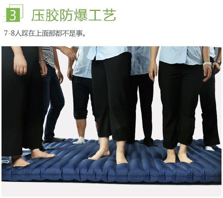Chiếu giữa trưa ngoài trời PV tự động bơm hơi chân đệm bơm hơi đôi 10 đệm không khí dày chống ẩm đệm lều nghỉ trưa - Thảm chống ẩm / Mat / Gối