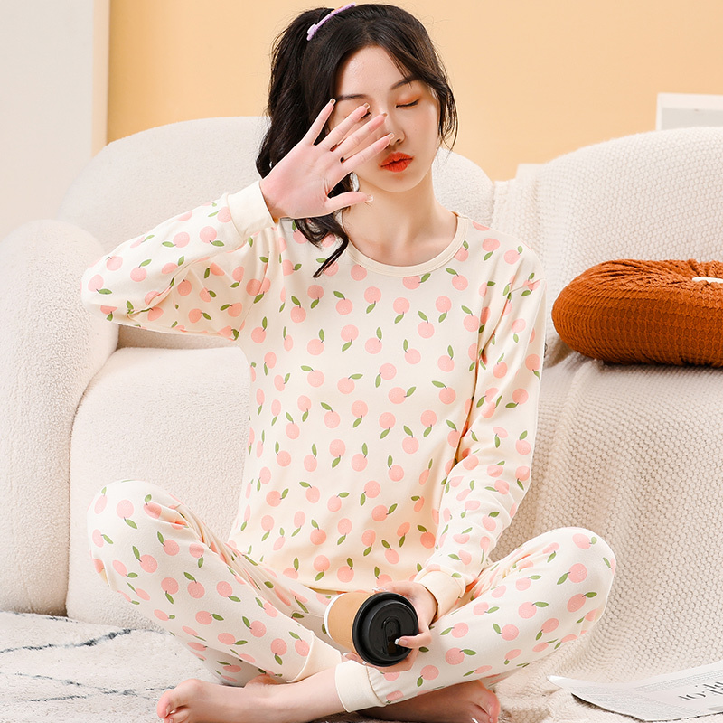 Winter Student Girl Autumn Clothes and Pants Cute Thermal Underwear Set Pure Cotton Junior High School Student High School Student Cotton Sweater Winter Student Girl Autumn Clothes and Pants Cute Thermal Underwear Set Pure Cotton Junior High School Student High School Student Cotton Sweater