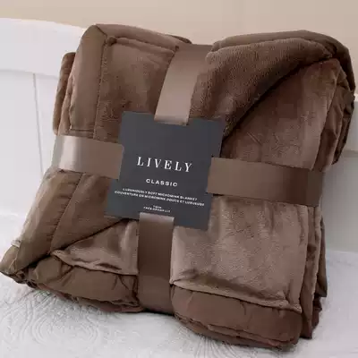 Summer Single Blanket Flannel Blanket Double Thick Coral Velvet Cover Blanket Office Nap Bed